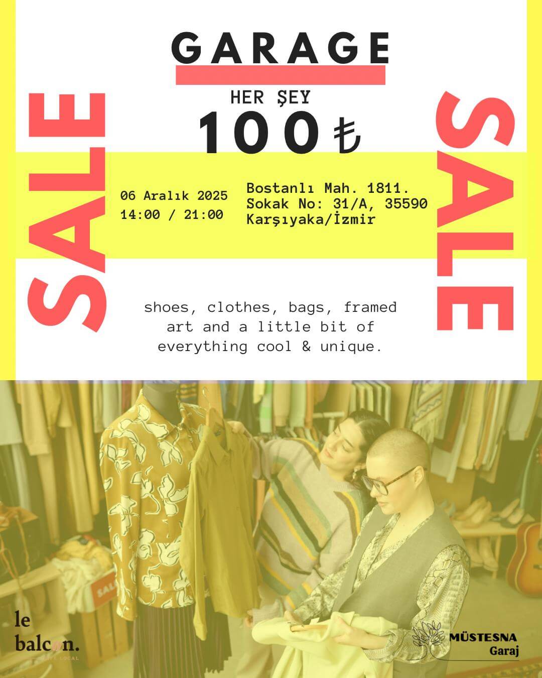 Balcon Garage Sale